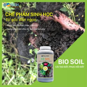 BIO SOIL - Tăng độ mùn và vi sinh vật đất, phục hồi đất chai, bạc màu, rễ phát triển mạnh, cây chống chịu tốt.